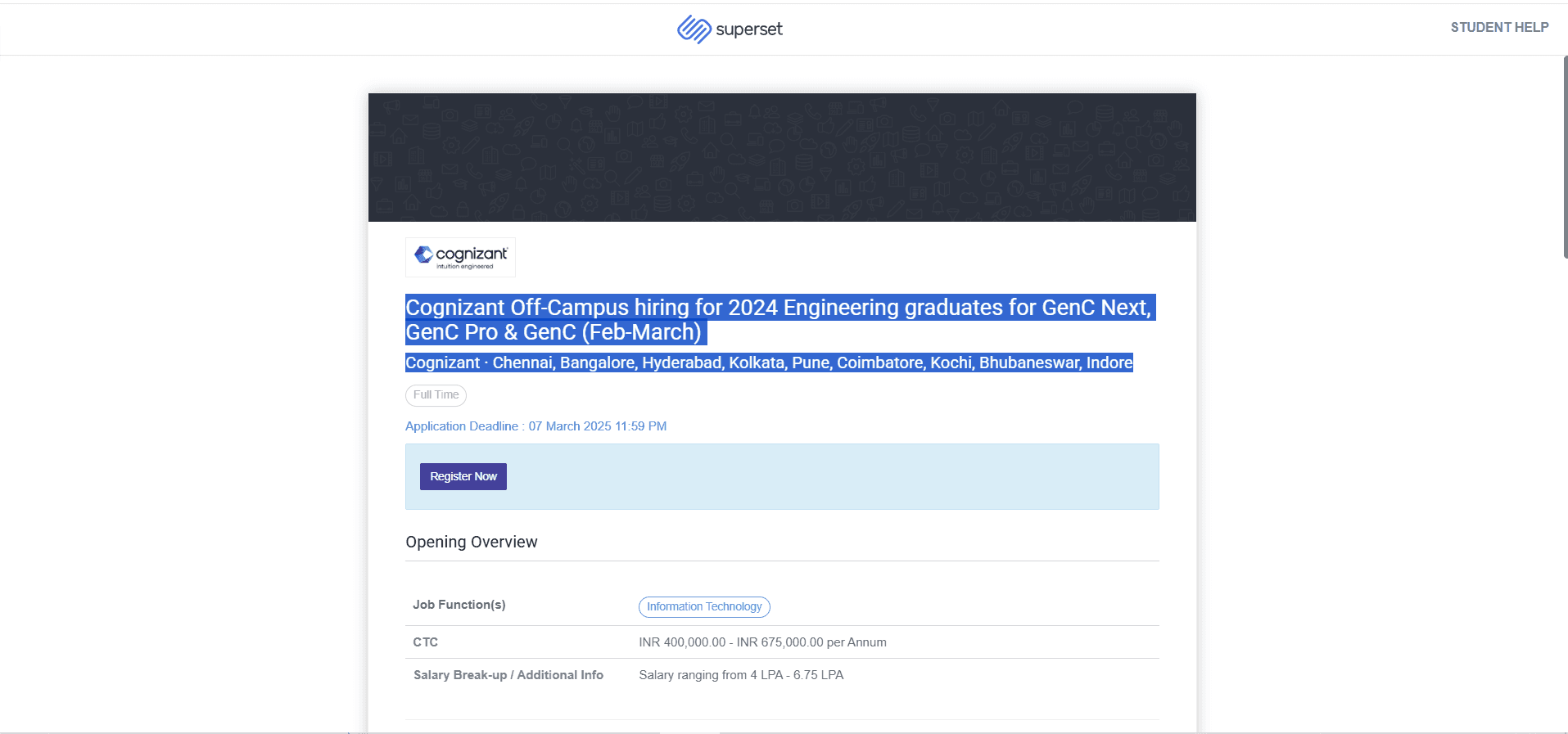 Cognizant Off-Campus Hiring 2024 – Opportunities for Fresh Graduates