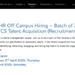 TCS MBA Hiring 2025 for Talent Acquisition