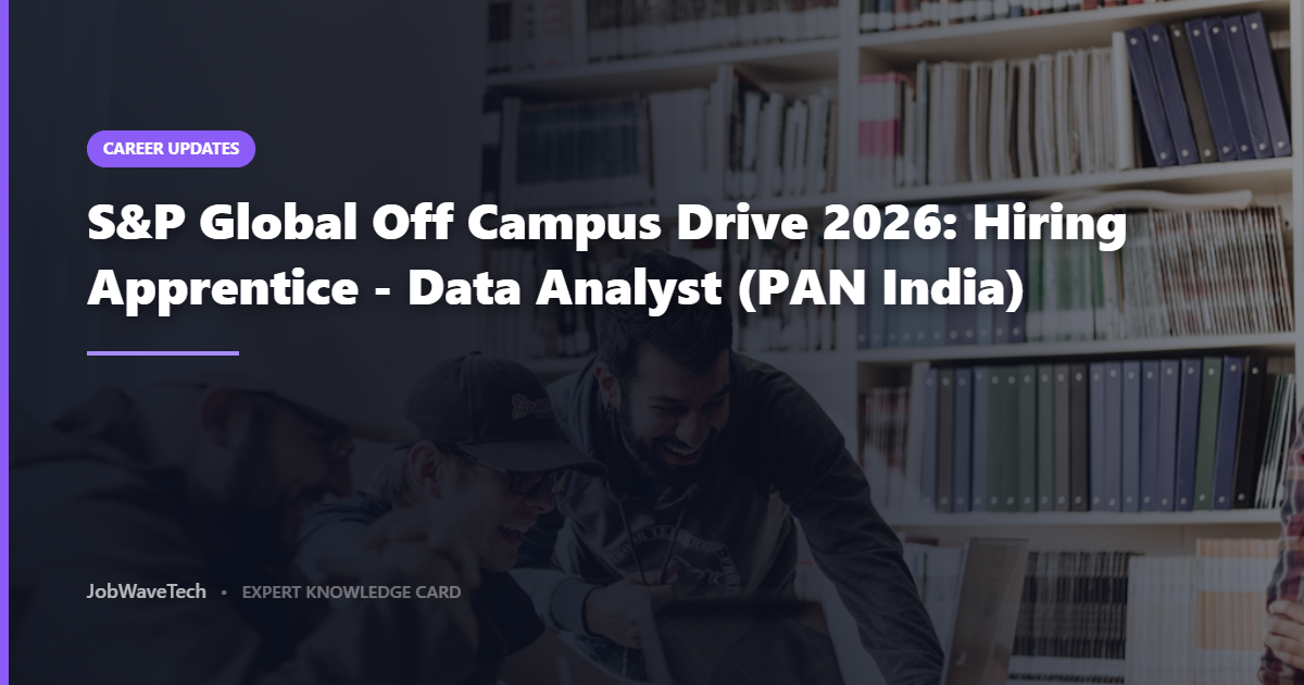 s&p global off campus drive 2026 | pan india